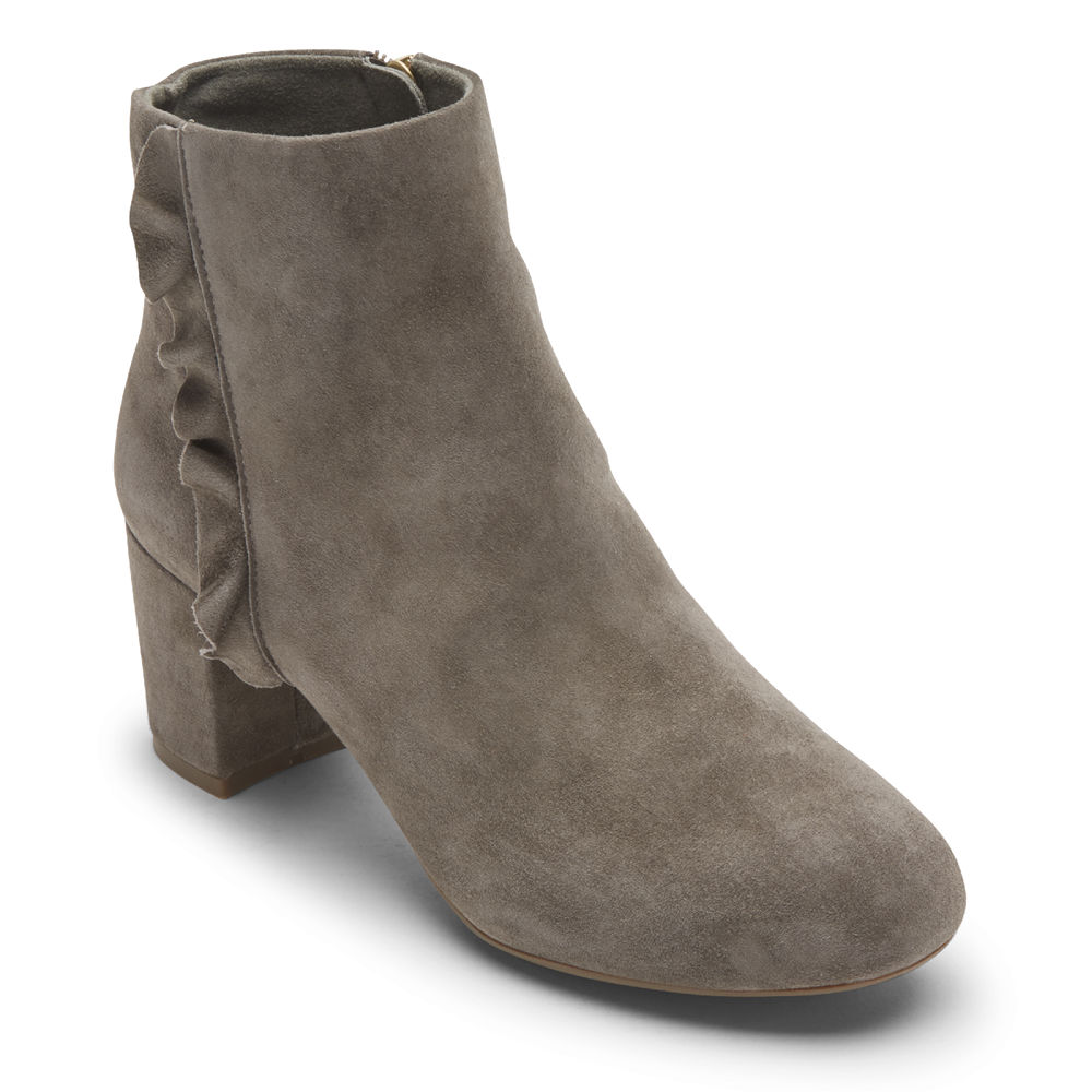 Botas Rockport Mulher Cinzentas - Total Motion Oaklee Ruffle - 05376XFLV